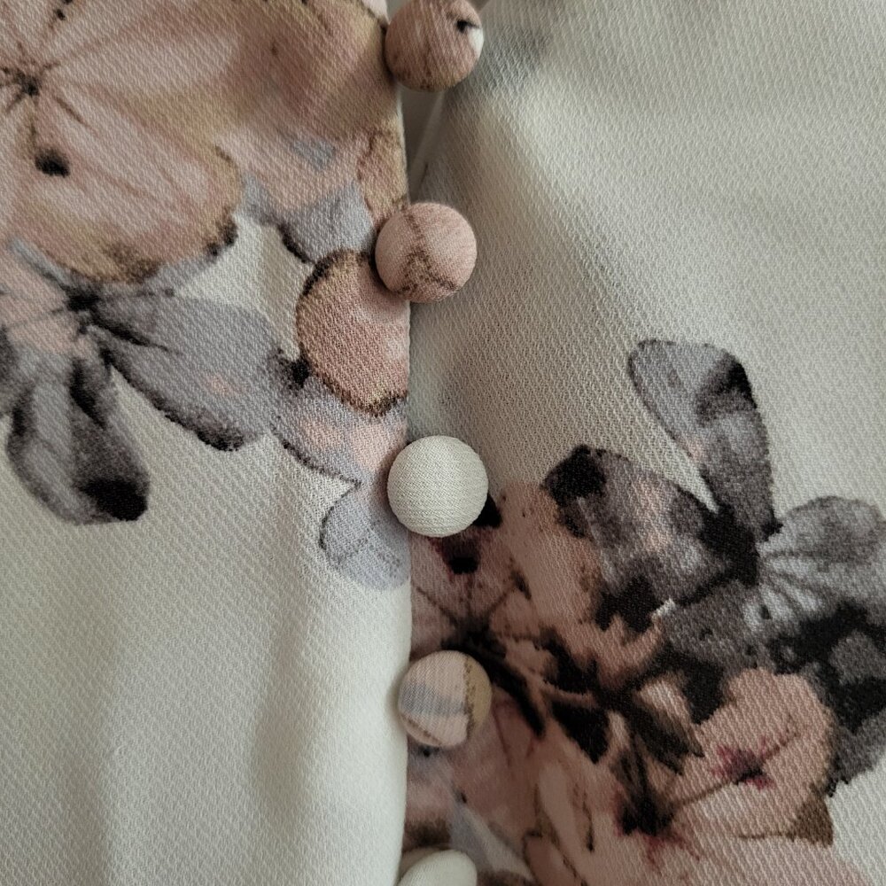 Katherine Barclay Montreal Floral Shift Dress Size 10 Pink Grey White - Picture 3 of 7